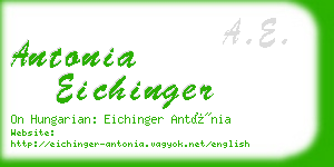 antonia eichinger business card